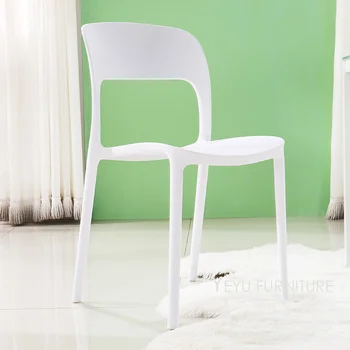 Современный дизайн складываемый пластиковый обеденный стул модный простой дизайн стопка стул для кафе стул для ресторана стул для ожидания 1ШТ