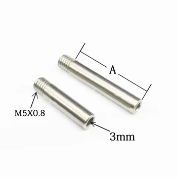 Прямолинейная насадка для мойки с ЧПУ 304 M5x0.8 шаг резьбы 3 мм Длина распылительной насадки для трубки 5-300 мм