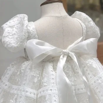 Платье в цветочек для маленьких девочек Детские свадебные платья для подружек невесты Для детей Белые бальные платья Для девочек Бутик одежды для вечеринок Элегантные платья