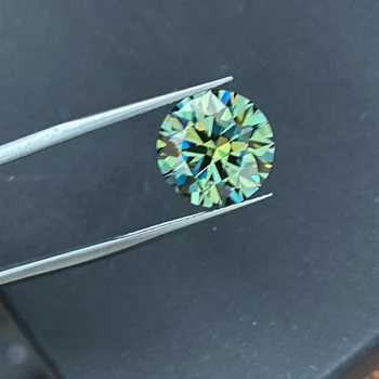 Meisidian VVS, Муассанит, драгоценный камень, 5-20 мм, зеленый бриллиант