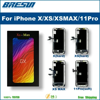 GX AMOLED Для iPhone XS Дисплей XSMAX XR 11 OLED Лучший GX Жесткий OLED Для iPhone X Замена ЖК-экрана AMOLED Digitizer В сборе