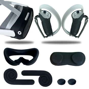 Набор силиконовых защитных чехлов для виртуальной игры Pico 4 для виртуальной гарнитуры, защитная силиконовая рамка, набор аксессуаров для виртуальной реальности, прямая поставка